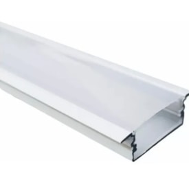 Perfil de Embutir para Fita de LED ARS 24x7x3 Branco - 247301