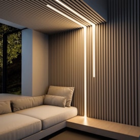 Perfil de Sobrepor para Fita de LED ARS 17x7x3 Branco - 177301