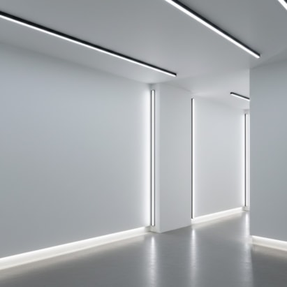 Perfil de Sobrepor para Fita de LED ARS 17x7x3 Preto - 177302