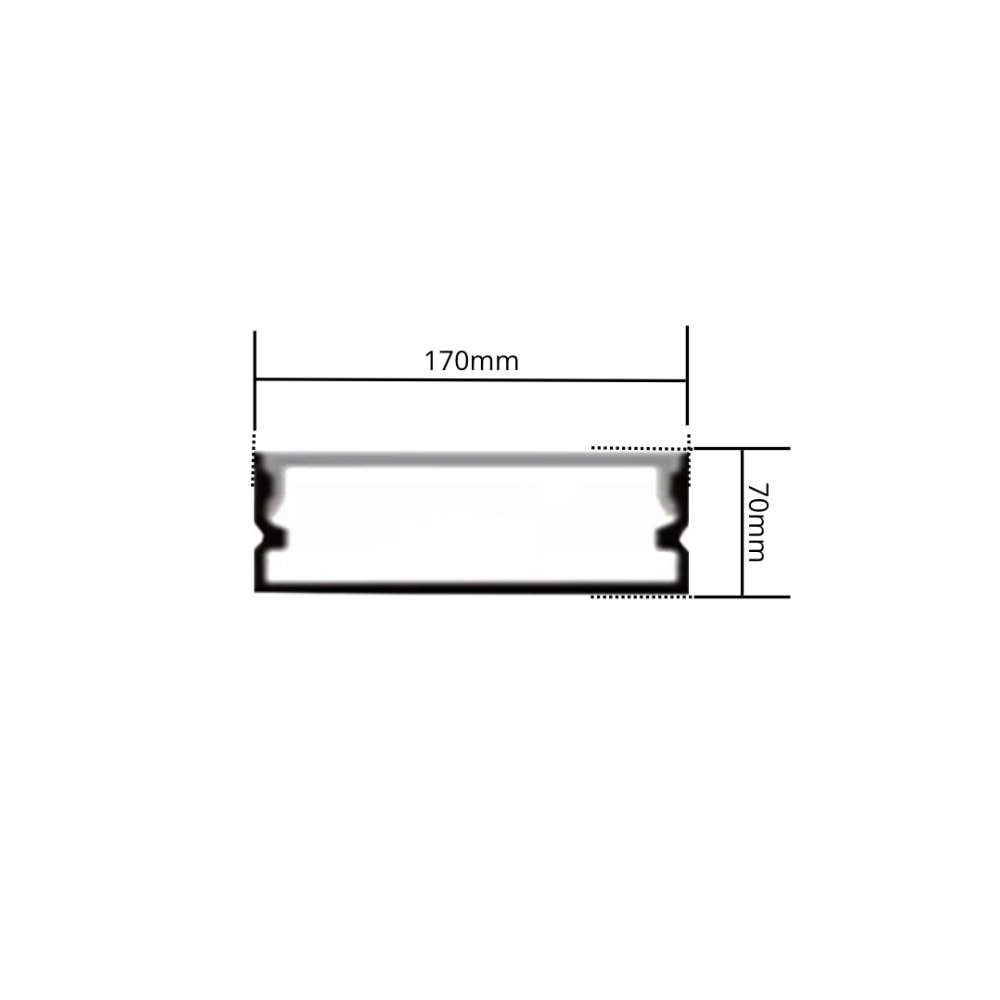 Perfil de Sobrepor para Fita de LED ARS 27x12x3 Branco - 271531