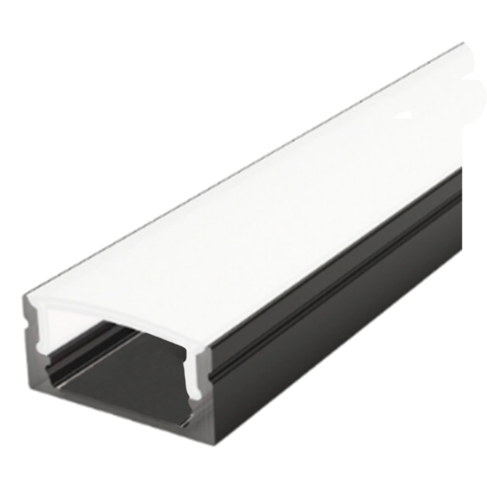 Perfil de Sobrepor para Fita de LED ARS 27x12x3 Preto - 271232