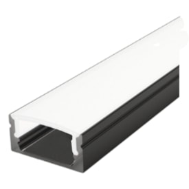 Perfil de Sobrepor para Fita de LED ARS 27x12x3 Preto - 271232
