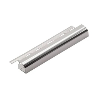 Perfil Viscardi Bourbon 10x12mm Barra 3m Brilhante Cromado - 106