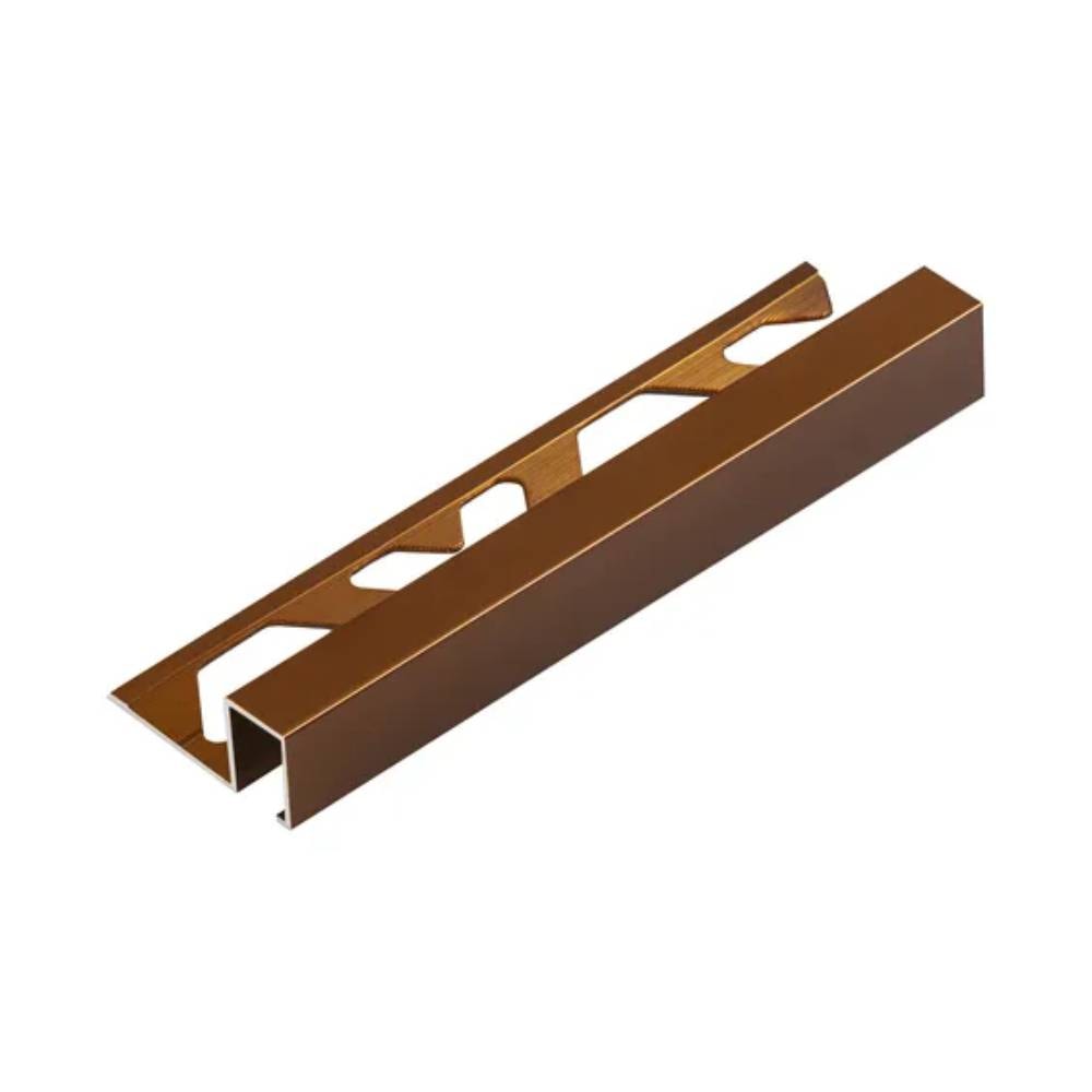 Perfil Viscardi Firenze 10x12mm Barra 3m Brown Gold - 278