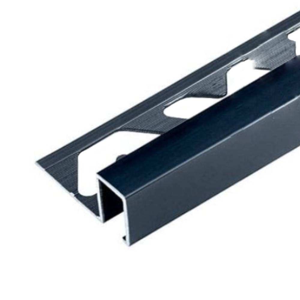 Perfil Viscardi Firenze 10x12mm Barra 3m Titanium Grafite - 282