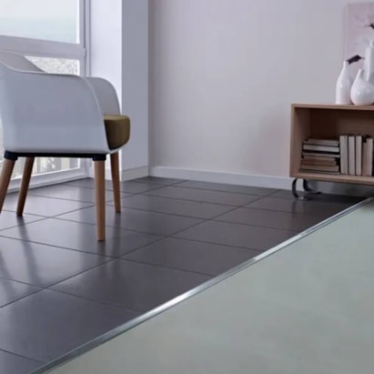 Perfil Viscardi Firenze Inox 10x12mm Barra 3m Escovado Cromado - 162