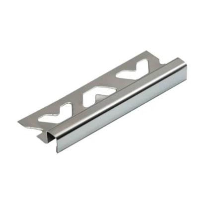 Perfil Viscardi Firenze Inox 10x12mm Barra 3m Escovado Cromado - 162