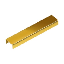 Perfil Viscardi Listell Luxor 10x20mm Barra 3m Golden Matte Dourado - 291