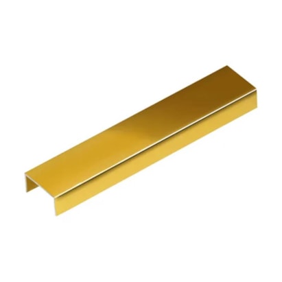 Perfil Viscardi Listell Luxor 10x20mm Barra 3m Golden Matte Dourado - 291