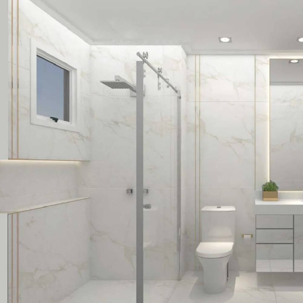 Perfil Viscardi Slis 09x08mm Barra 3m Gold Dourado Brilhante - 076