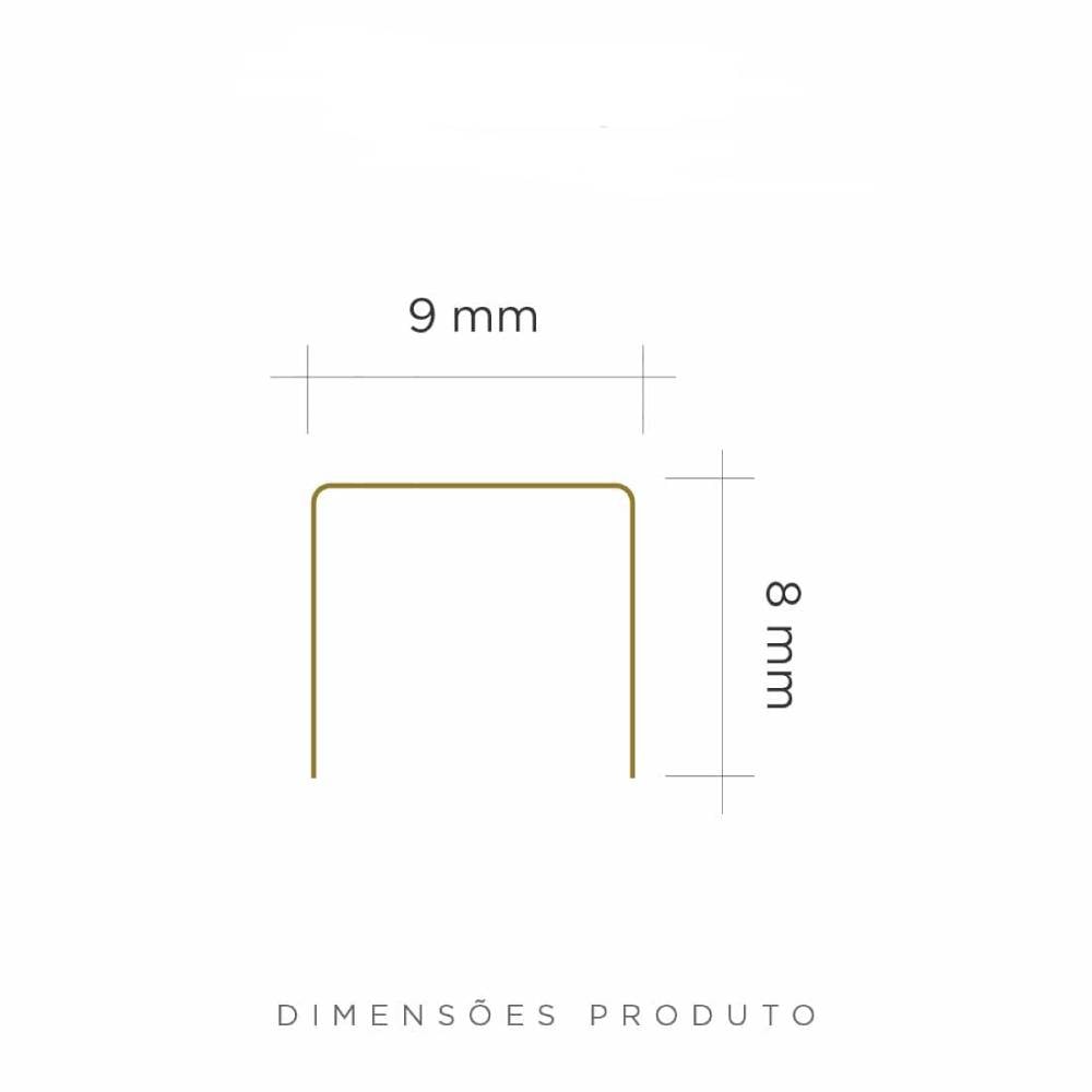 Perfil Viscardi Slis 09x08mm Barra 3m Red Gold Brilhante - 077