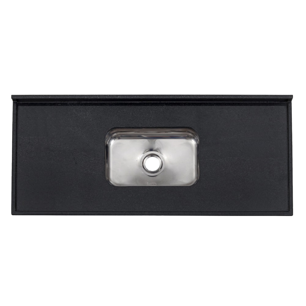 Pia de Cozinha 1,50m Granito com Cuba MSJ Preto São Gabriel