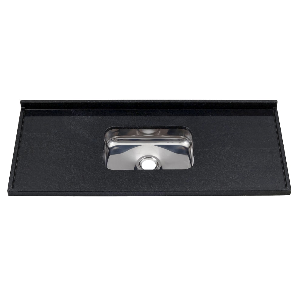 Pia de Cozinha 1,50m Granito com Cuba MSJ Preto São Gabriel