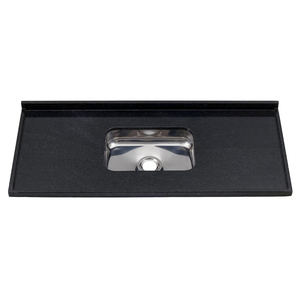 Pia de Cozinha 1,80m Granito com Cuba MSJ Preto São Gabriel
