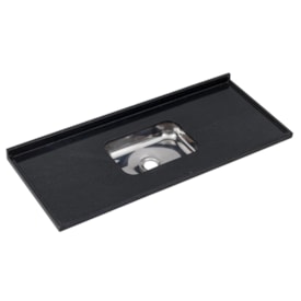 Pia de Cozinha 1,80m Granito com Cuba MSJ Preto São Gabriel