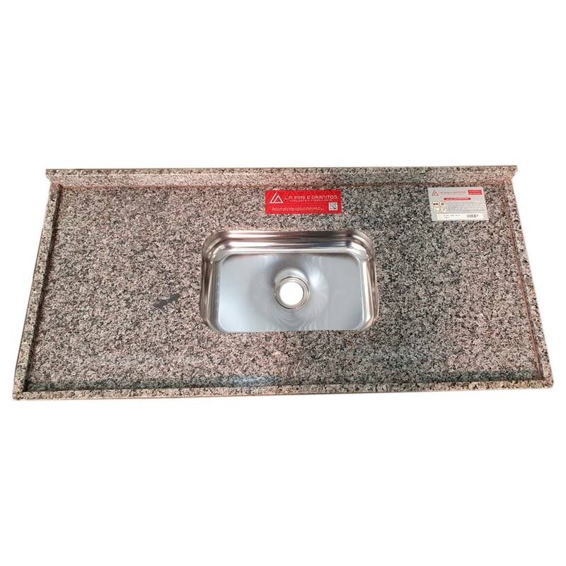 Pia de Cozinha 1,80m Granito LA Pias Ocre Itabira STD - P18001OI