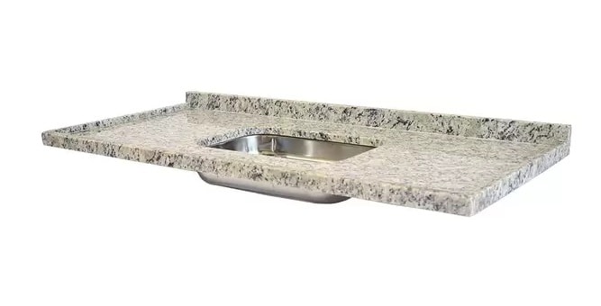 Pia de Cozinha 2,00m Granito com Cuba MSJ Arabesco