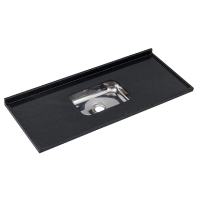 Pia de Cozinha 2,00m Granito com Cuba MSJ Preto São Gabriel