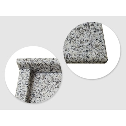 Pia de Cozinha 2,00m Granito MSJ Boleada Simples Ocre