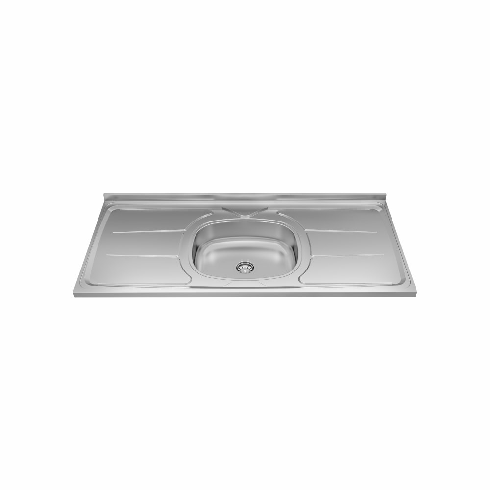 Pia de Cozinha em Aço Inox Ghelplus Plus 120x53cm - 10.01.31200