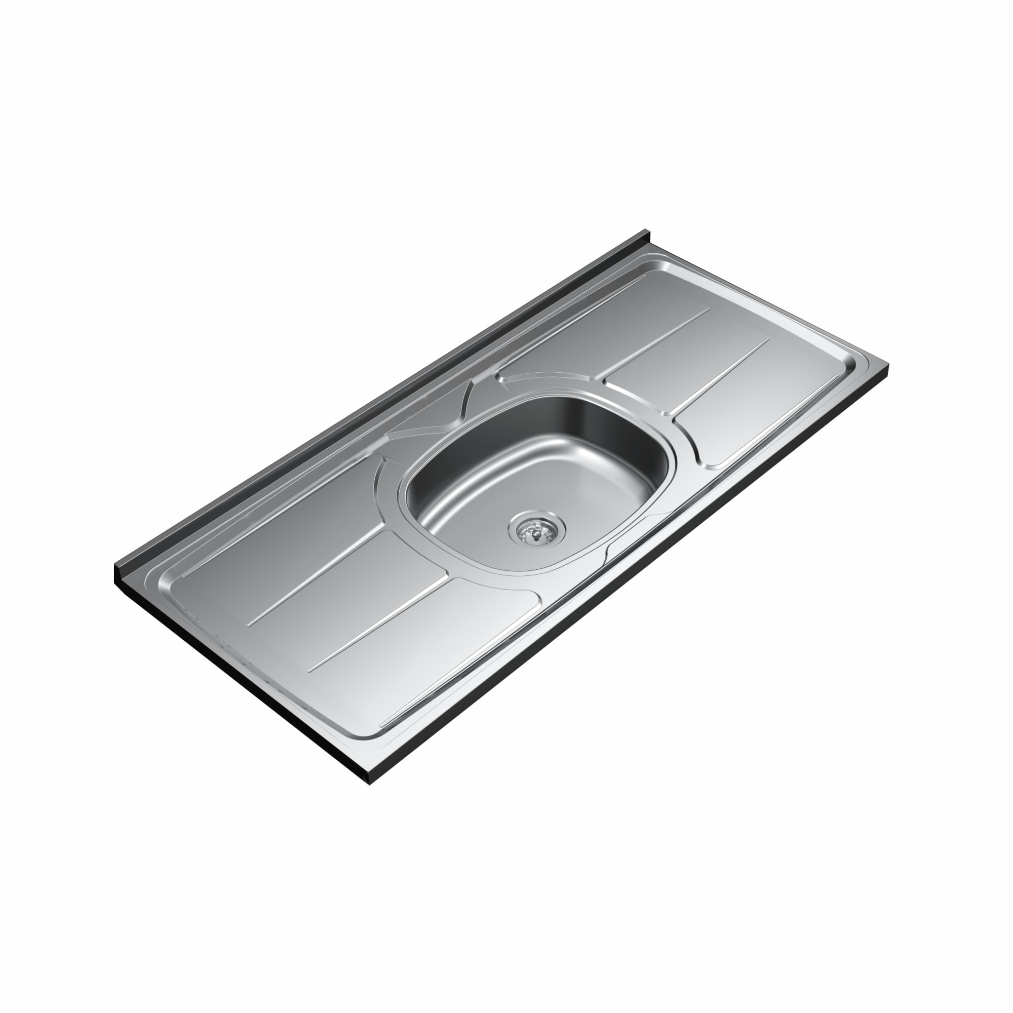 Pia de Cozinha em Aço Inox Ghelplus Plus 120x53cm - 10.01.31200