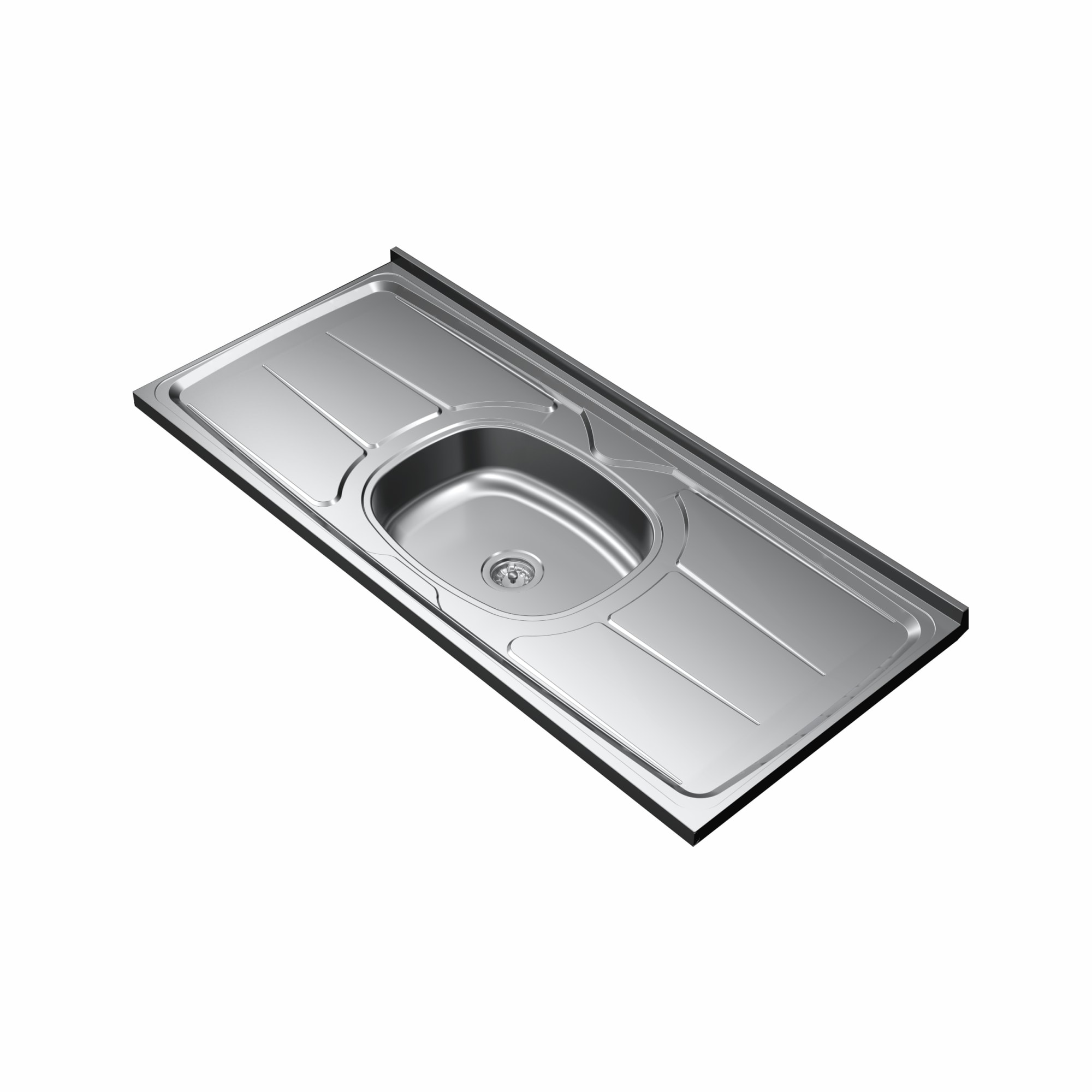 Pia de Cozinha em Aço Inox Ghelplus Plus 120x53cm - 10.01.31200