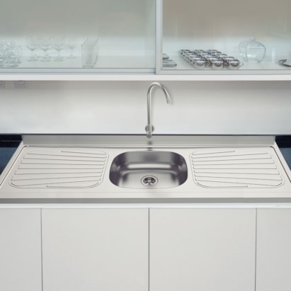 Pia de Cozinha em Aço Inox Tramontina New Raggi 150x52cm - 93042526