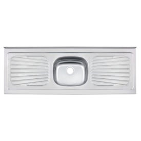 Pia de Cozinha em Aço Inox Tramontina New Raggi 150x52cm - 93042526