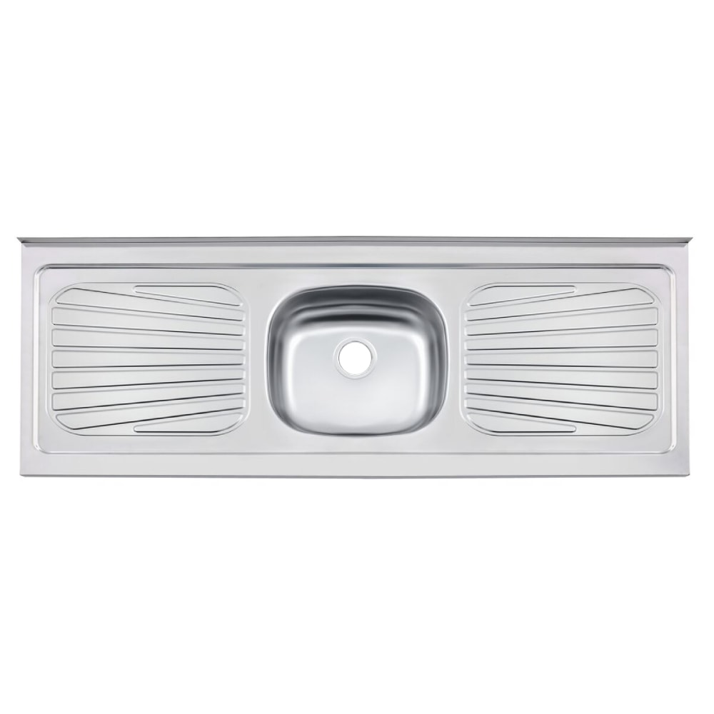 Pia de Cozinha em Aço Inox Tramontina New Raggi 150x52cm - 93042526