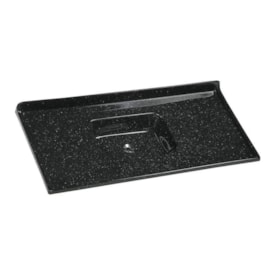 Pia de Cozinha em Mármore Sintético A.J.Rorato 120x55cm Pedra Escura - 504308