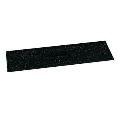 Pia de Cozinha em Mármore Sintético A.J.Rorato 200x55cm Preto - 504808