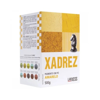 Pigmento Pó Xadrez 500g Amarelo - Construmarques