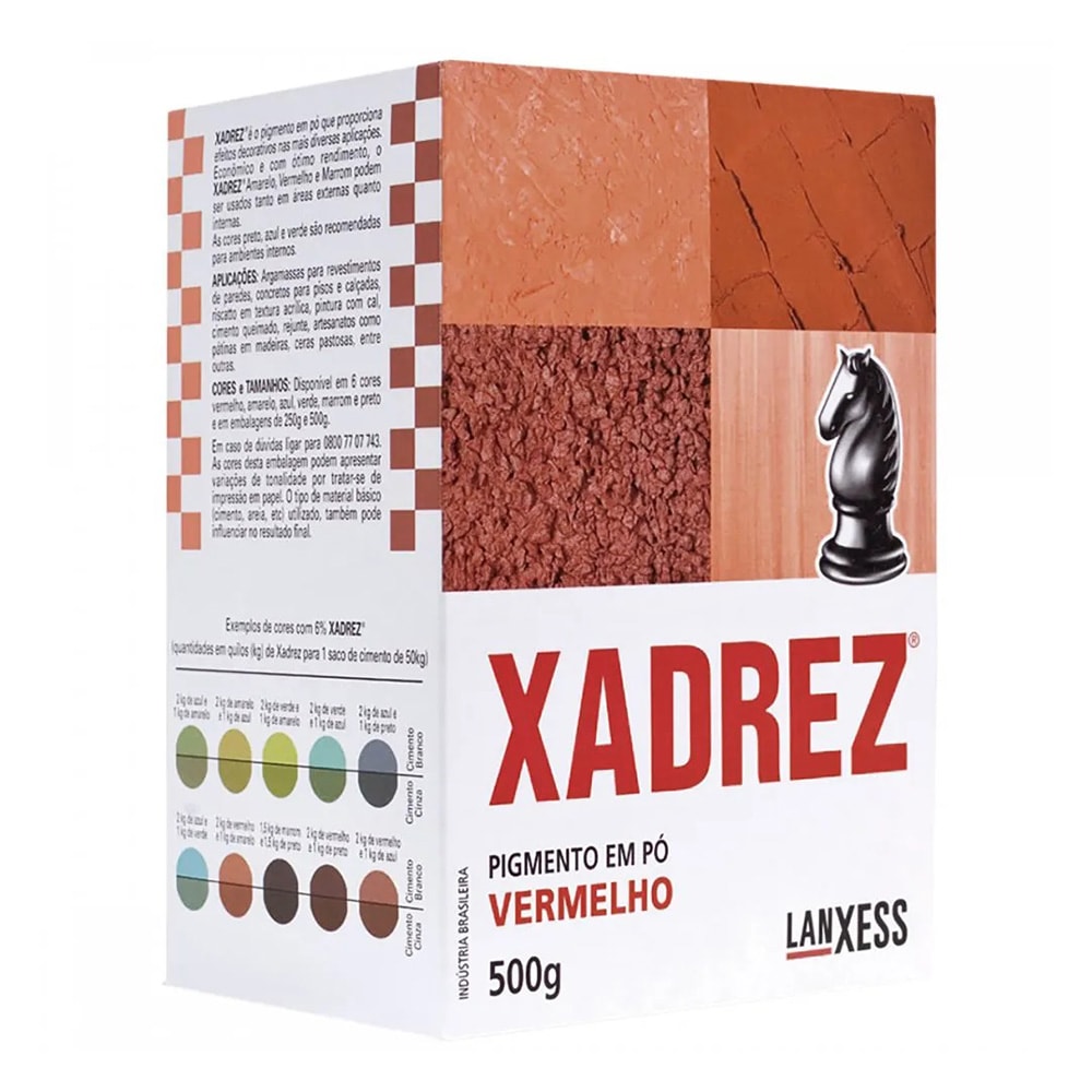 Pigmento Pó Xadrez 500g Vermelho