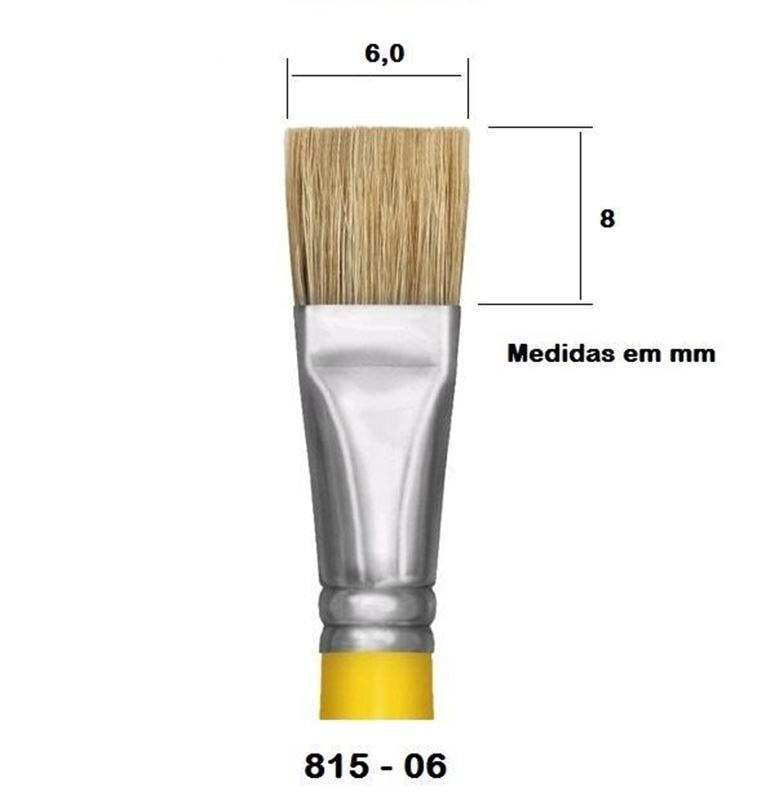 Pincel Chato Tigre 815-06