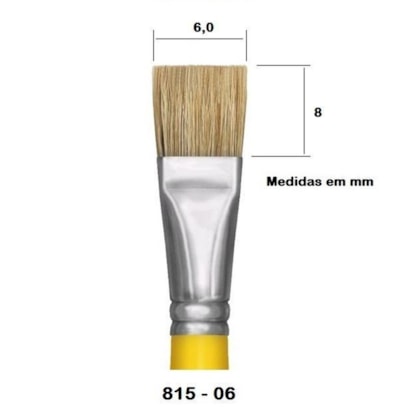 Pincel Chato Tigre 815-06