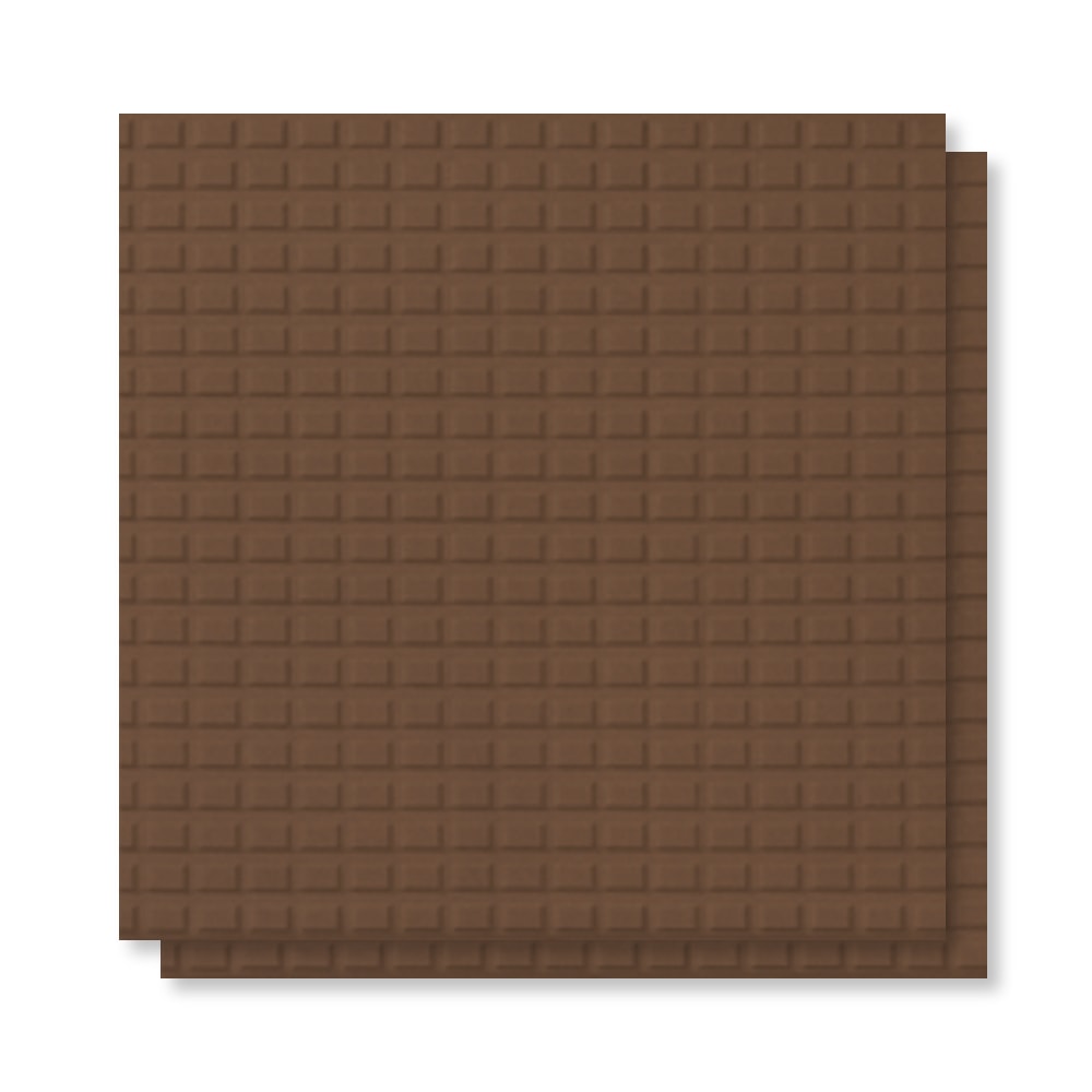 Piso Cerâmico Acetinado 18x18cm Caixa 1,00m² Gaiil Trama Chocolate - Caixa com 28 Peças - 6077/1830