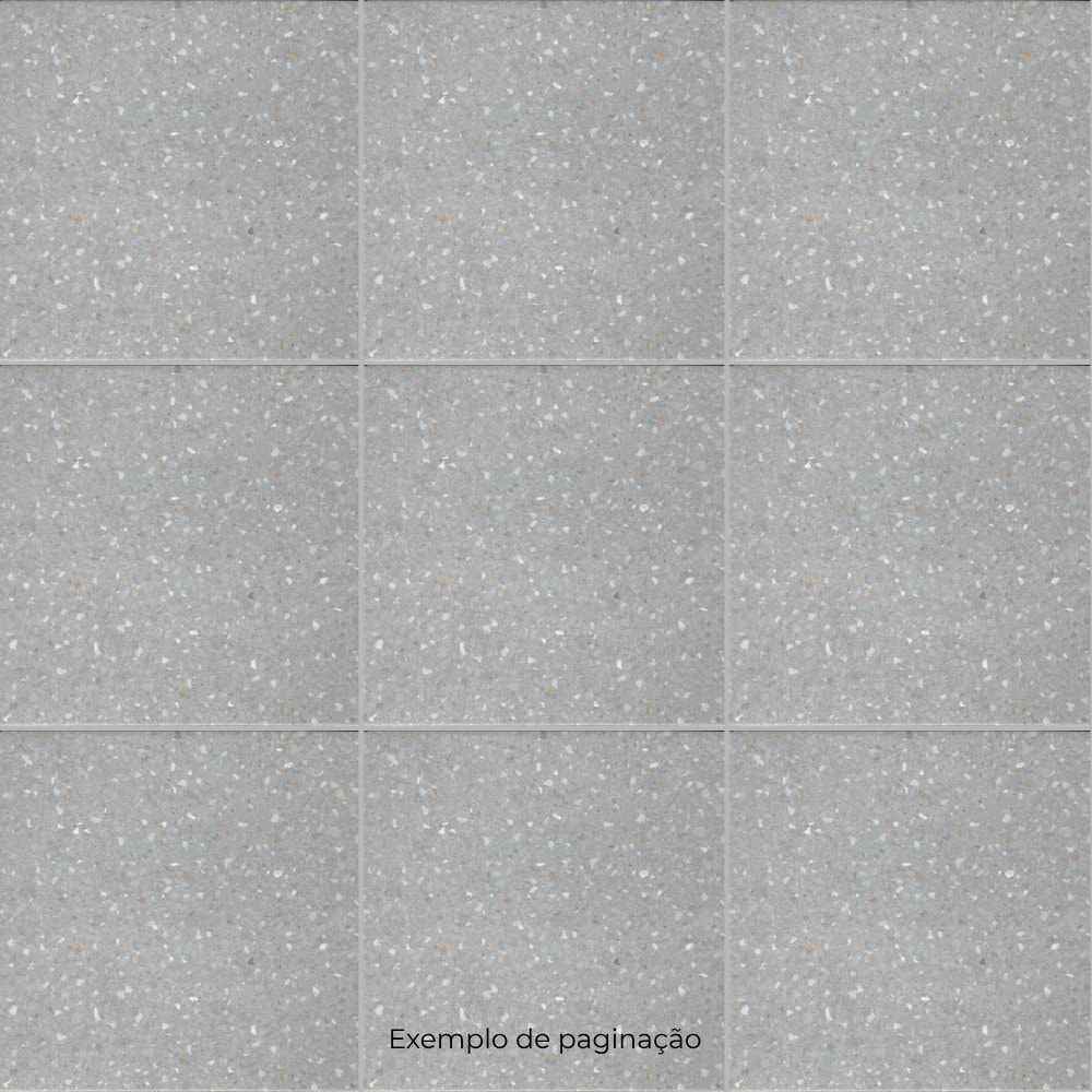 Piso Cerâmico Acetinado 20x20cm Caixa 1,18m² Roca Casablanca Terrazo Fun Gray - CAHYD014-88