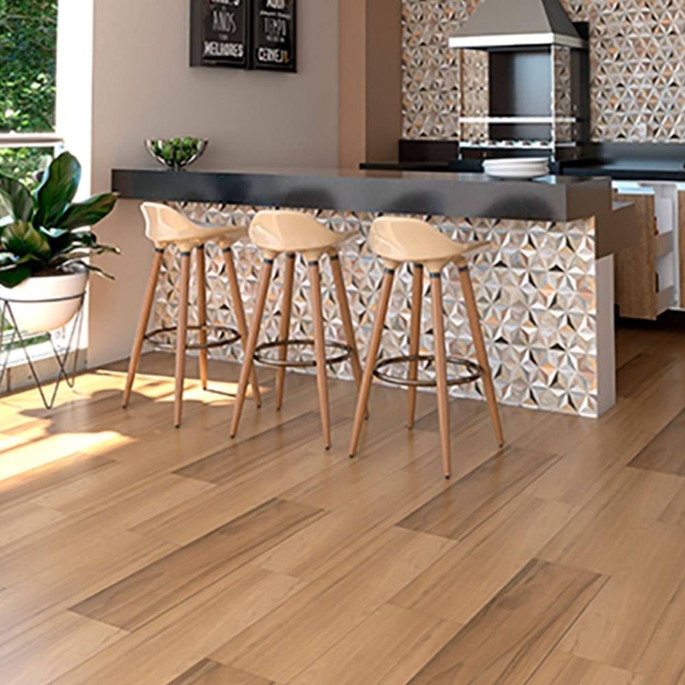 Piso Cerâmico Acetinado 22x90cm Caixa 1,80m² Lume Tennessee Retificado