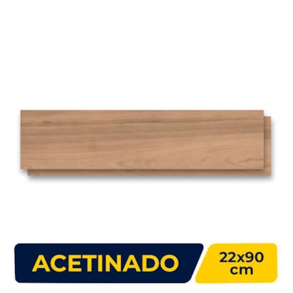 Piso Cerâmico Acetinado 22x90cm Caixa 1,80m² Lume Tennessee Retificado