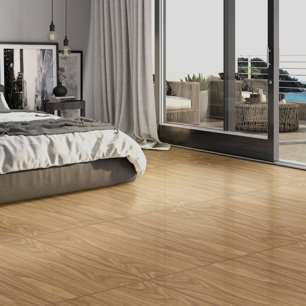 Piso Cerâmico Acetinado 22x90cm Caixa 2,39m² Lume Cipreste Liso Retificado