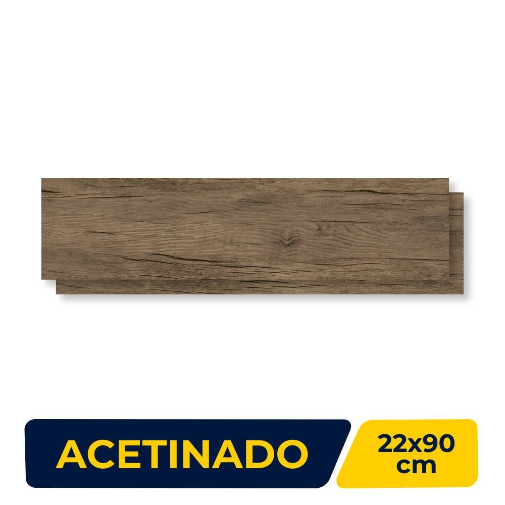 Piso Cerâmico Acetinado 22x90cm Caixa 2,39m² Lume Naturale Relevo Retificado