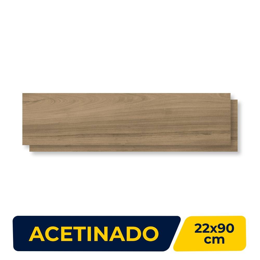 Piso Cerâmico Acetinado 22x90cm Caixa 2,39m² Lume Tennessee Liso Retificado