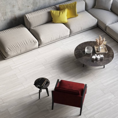 Piso Cerâmico Acetinado 22x90cm Caixa 2,39m² Lume Vicenza Liso Retificado