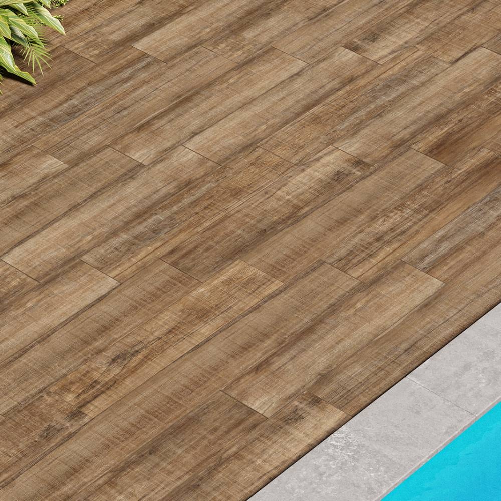 Piso Cerâmico Acetinado 25x110cm Caixa 1,92m² ViaÁpia Kiri Fosco Retificado - VA25047