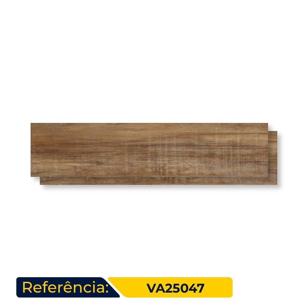 Piso Cerâmico Acetinado 25x110cm Caixa 1,92m² ViaÁpia Kiri Fosco Retificado - VA25047