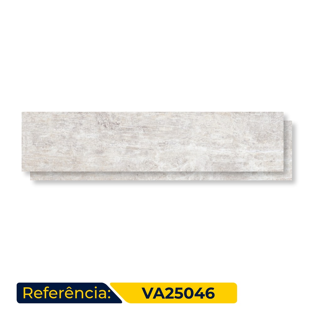 Piso Cerâmico Acetinado 25x110cm Caixa 1,92m² ViaÁpia Patina Retificado - VA25046