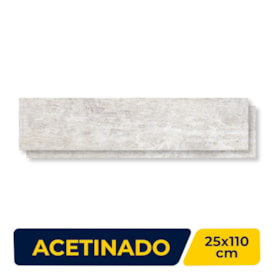 Piso Cerâmico Acetinado 25x110cm Caixa 1,92m² ViaÁpia Patina Retificado - VA25046