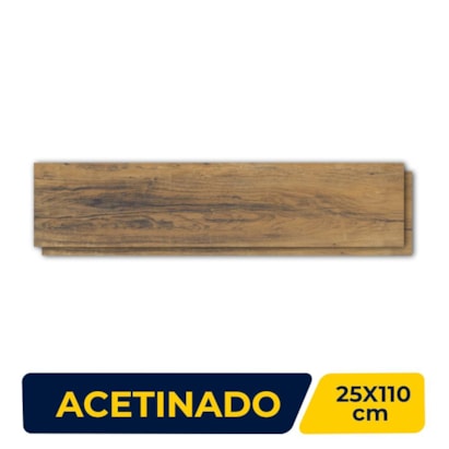 Piso Cerâmico Acetinado 25x110cm Caixa 1,92m² Viaapia Relique Retificado - VA25031