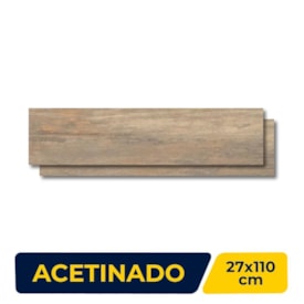 Piso Cerâmico Acetinado 27x110cm Caixa 1,77m² Incefra Zesu Retificado - PHD27140R