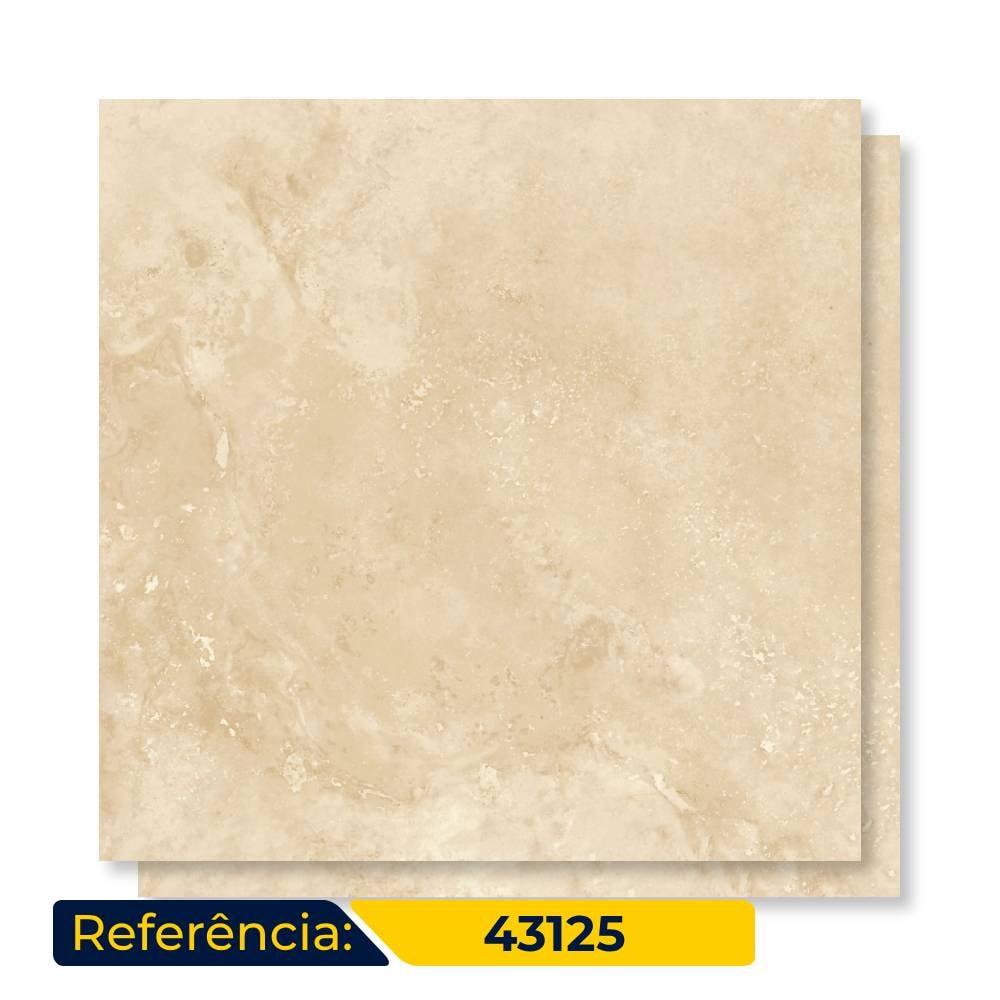 Piso Cerâmico Acetinado 43x43cm Caixa 2,03m² Karina Perlino HD Bold - 43125